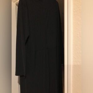 Rib knit long sleeve jumper, back zipper